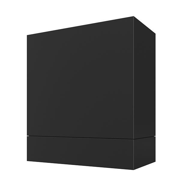 Kitchen and Cabinet Store Box Straight wood range hood in Black