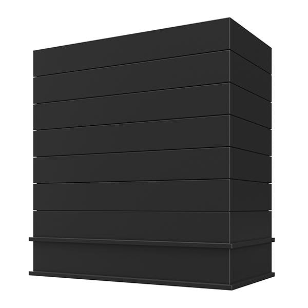 Kitchen and Cabinet Store Box With Trim wood range hood in Black