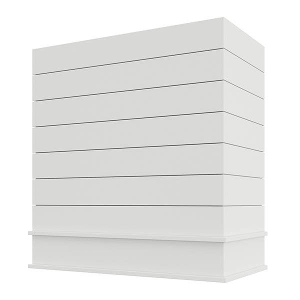 Kitchen and Cabinet Store Box With Trim wood range hood in White