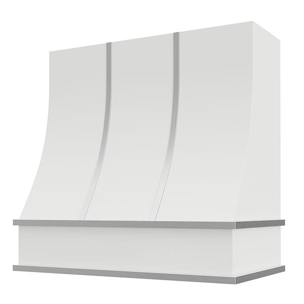 Kitchen and Cabinet Store Sloped With Steel Strapping wood range hood in Primed (paint ready)