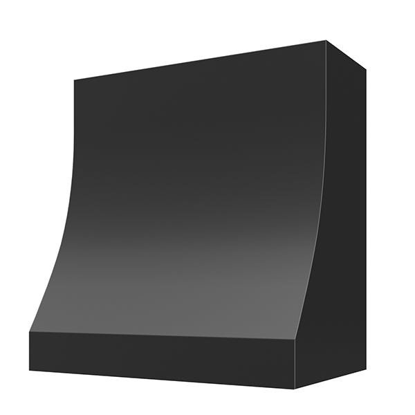 Kitchen and Cabinet Store Sloped Without Trim wood range hood in Black