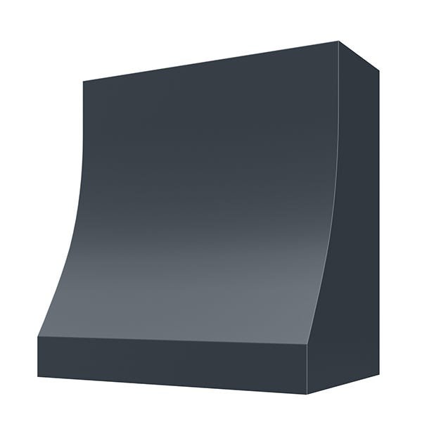 Kitchen and Cabinet Store Sloped Without Trim wood range hood in Navy