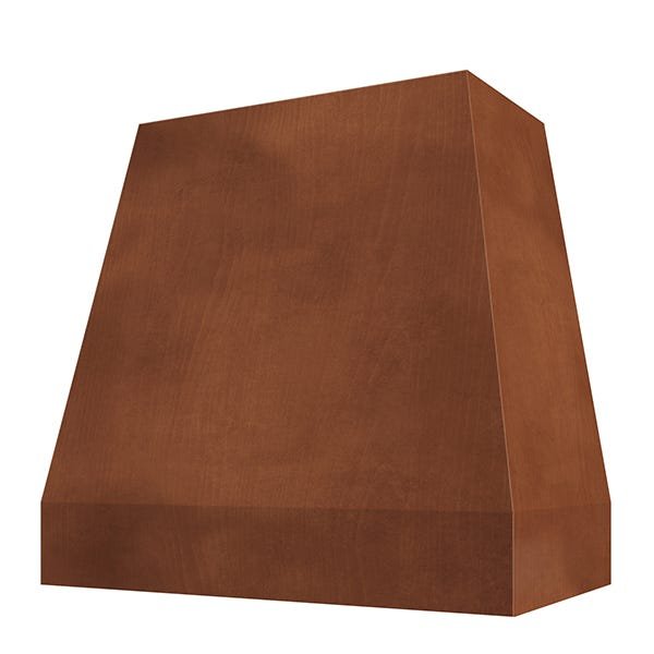 Kitchen and Cabinet Store Tapered Without Trim wood range hood in Chocolate Stain