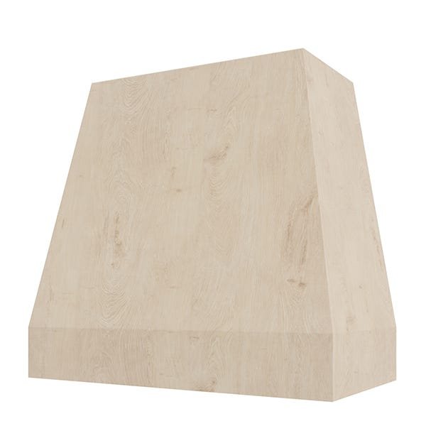 Kitchen and Cabinet Store Tapered Without Trim wood range hood in Raw