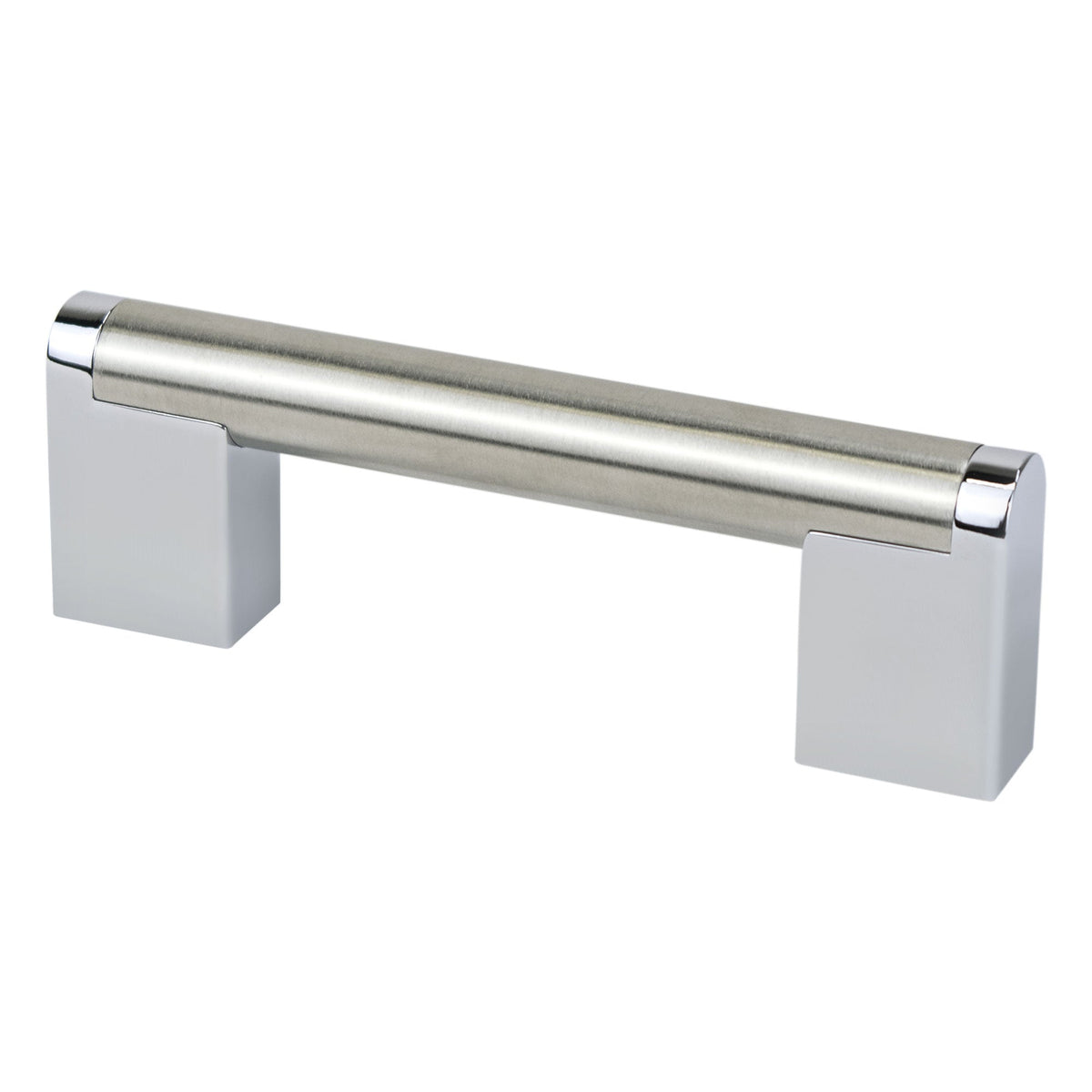 BERENSON Studio Remix Cabinet & Appliance Pulls - Brushed Nickel and Polished Chrome