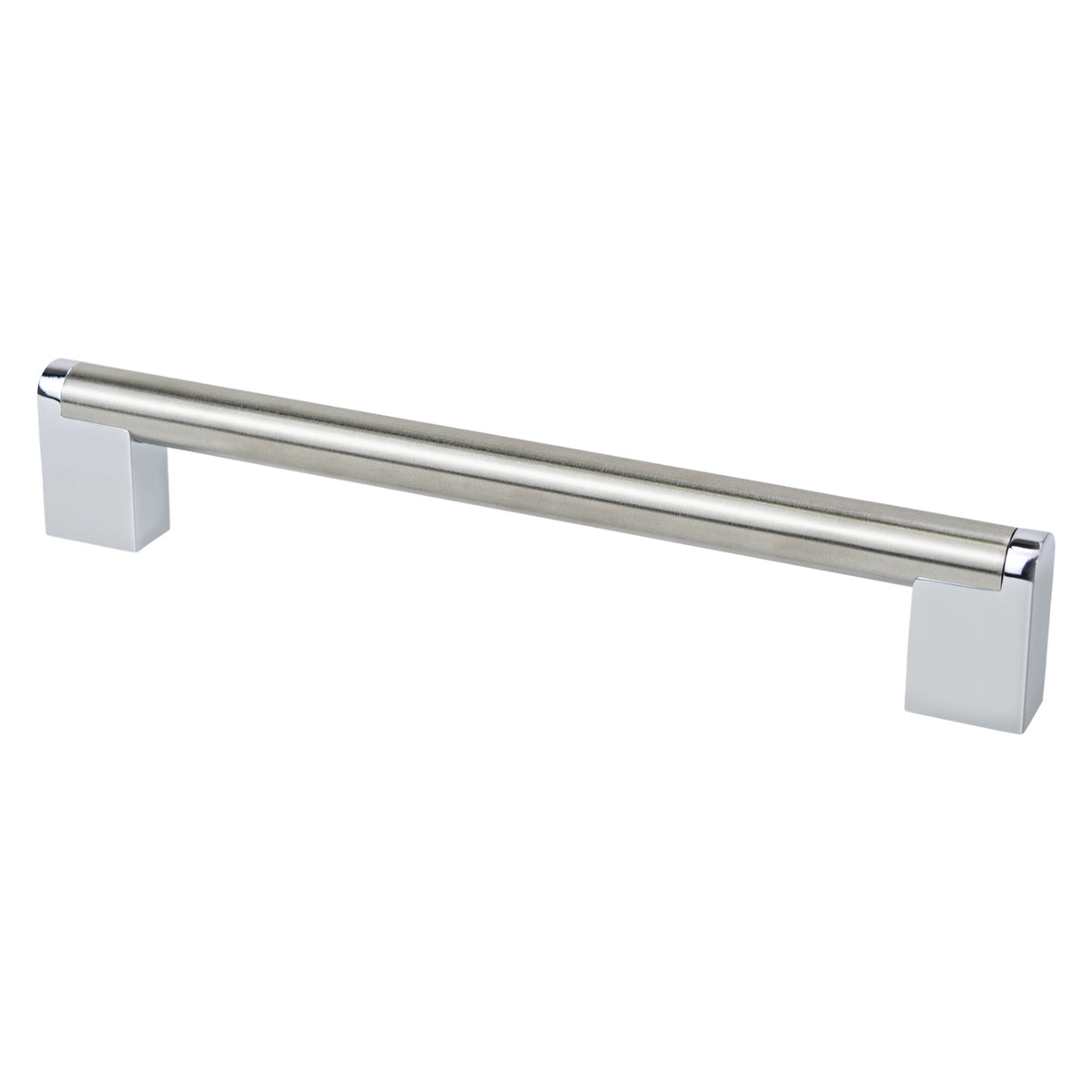 BERENSON Studio Remix Cabinet & Appliance Pulls - Brushed Nickel and Polished Chrome