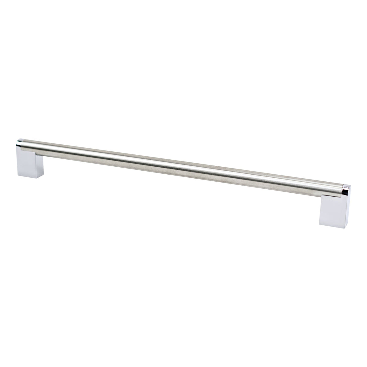 BERENSON Studio Remix Cabinet & Appliance Pulls - Brushed Nickel and Polished Chrome