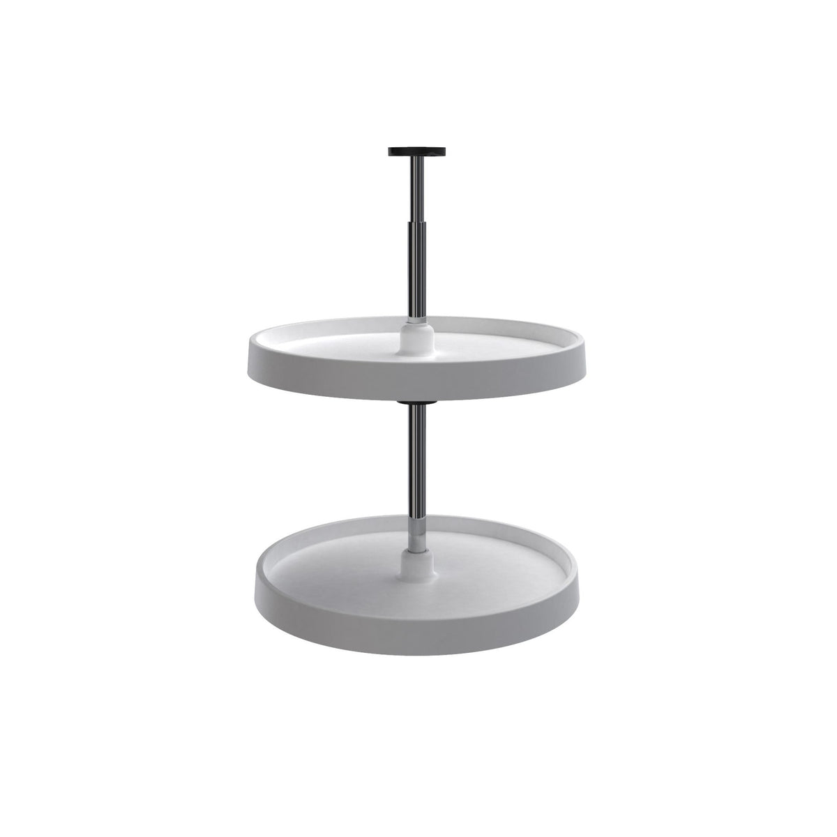 REV-A-SHELF 3072 Series Value Line Polymer Full Circle 2 Shelf Lazy Susan For Corner Wall Cabinets