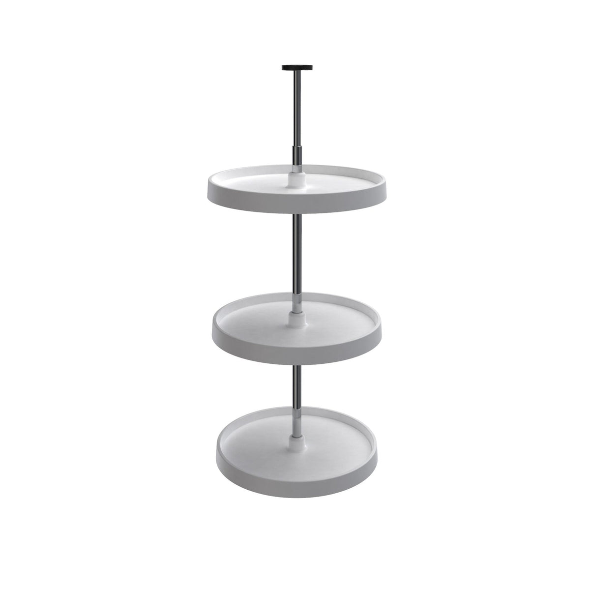 REV-A-SHELF 3073-536 Series Value Line Polymer Full Circle 3 Shelf Lazy Susan For 39 To 42 H Corner Wall Cabinets