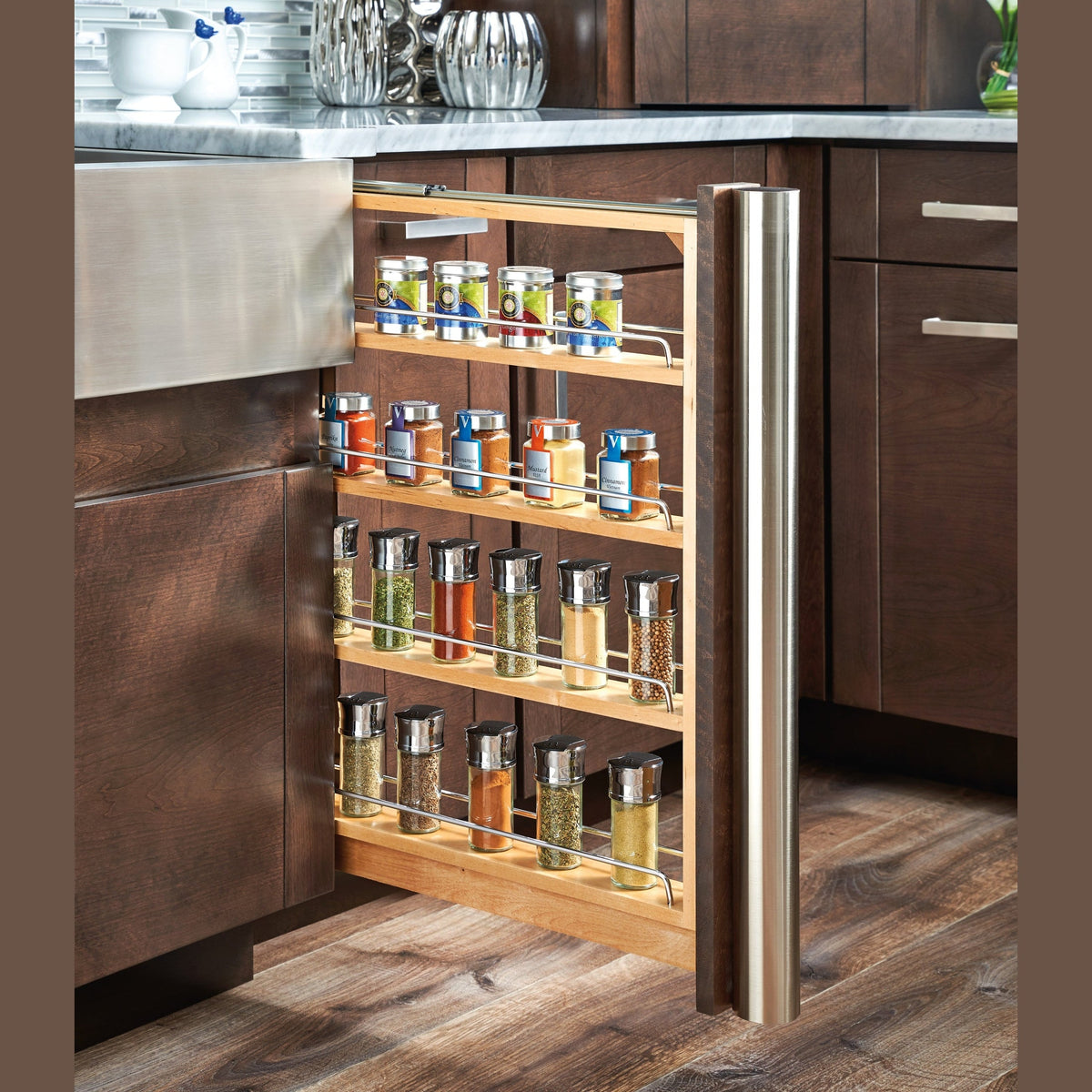 REV-A-SHELF 432-BFSC Series Pullout Between Cabinet Base Filler w/ Soft-Close Slides