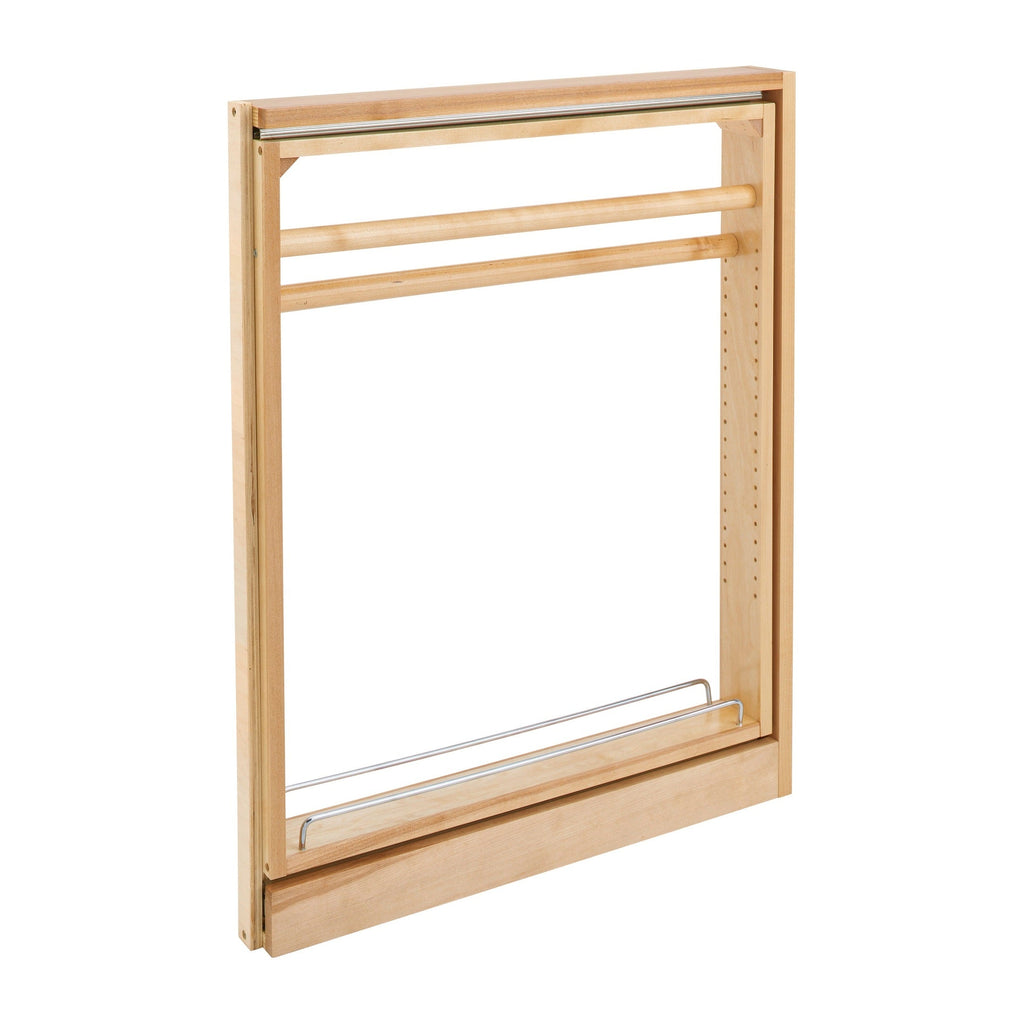 REV-A-SHELF 432TB Series Pullout Between Cabinet Towel Bar Base Filler w/ Ball-Bearing Soft-Close Slides