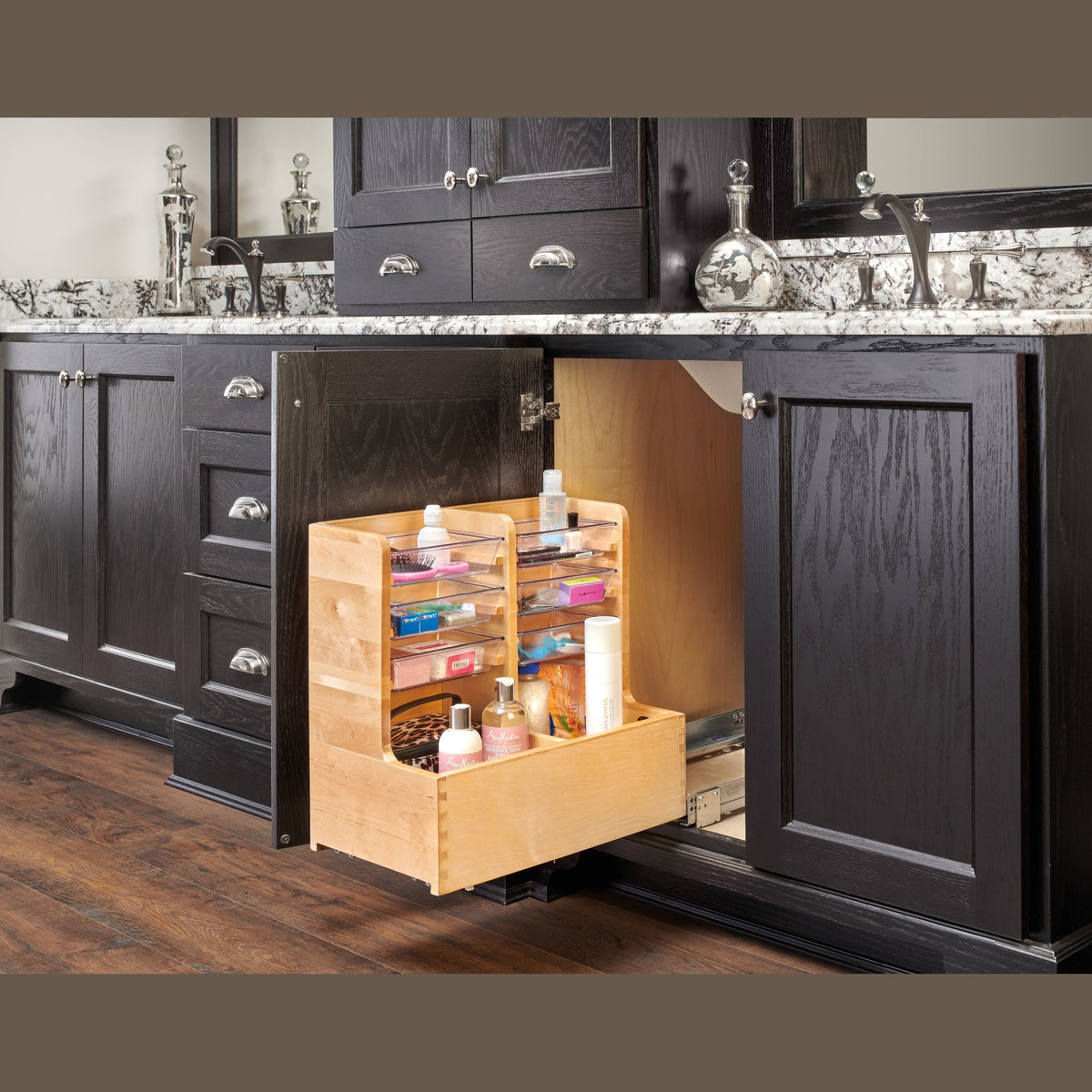 REV-A-SHELF 441 Series L-Shaped Vanity Sink Base Pullout w/ BLUMOTION Soft-Close
