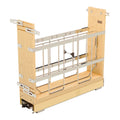 REV-A-SHELF 447-BCBBSC Series Pullout Wood Foil Wrap/Tray Divider Cabinet Organizer w/ Ball-Bearing Soft-Close Slides