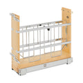 REV-A-SHELF 447 Series Pullout Wood Foil Wrap/Tray Divider Cabinet Organizer w/ BLUMOTION Soft-Close Slides