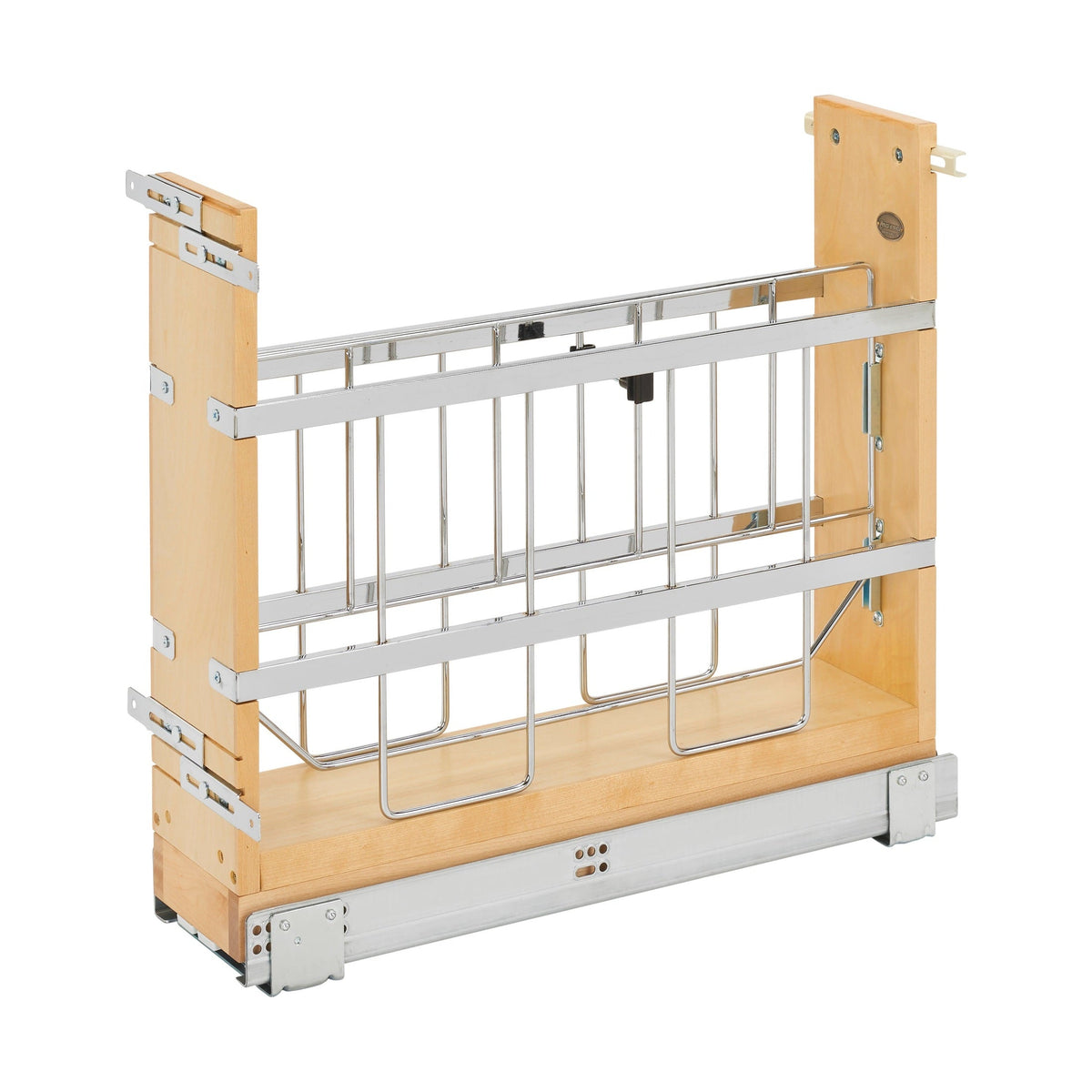 REV-A-SHELF 447 Series Pullout Wood Foil Wrap/Tray Divider Cabinet Organizer w/ BLUMOTION Soft-Close Slides