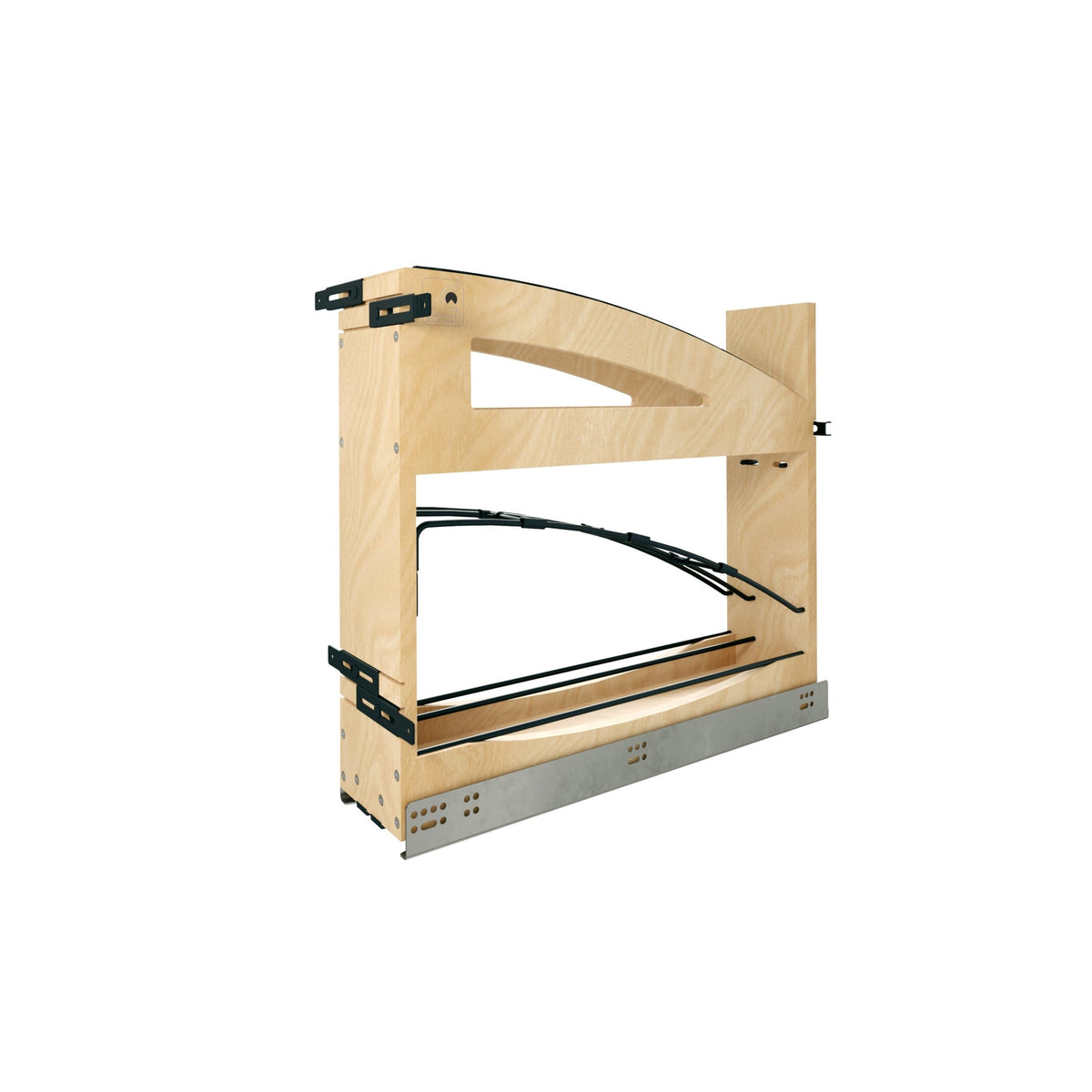 REV-A-SHELF 447CC Series Craftsman Collection Solid Maple Tray Divider/Foil Wrap Holder Pullout w/ BLUM Soft-Close