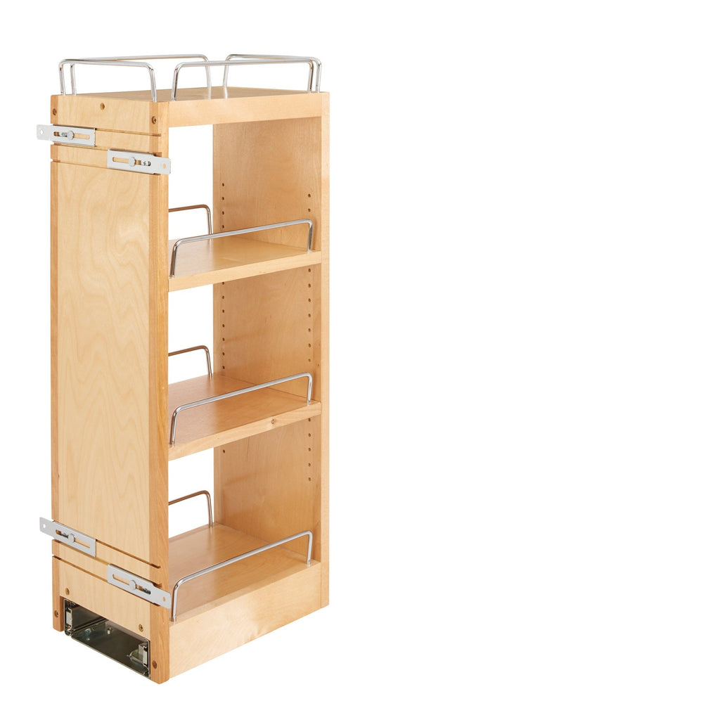 REV-A-SHELF 448-BBSCWC Series Natural Maple Five Shelf Pullout w/ Soft-Close