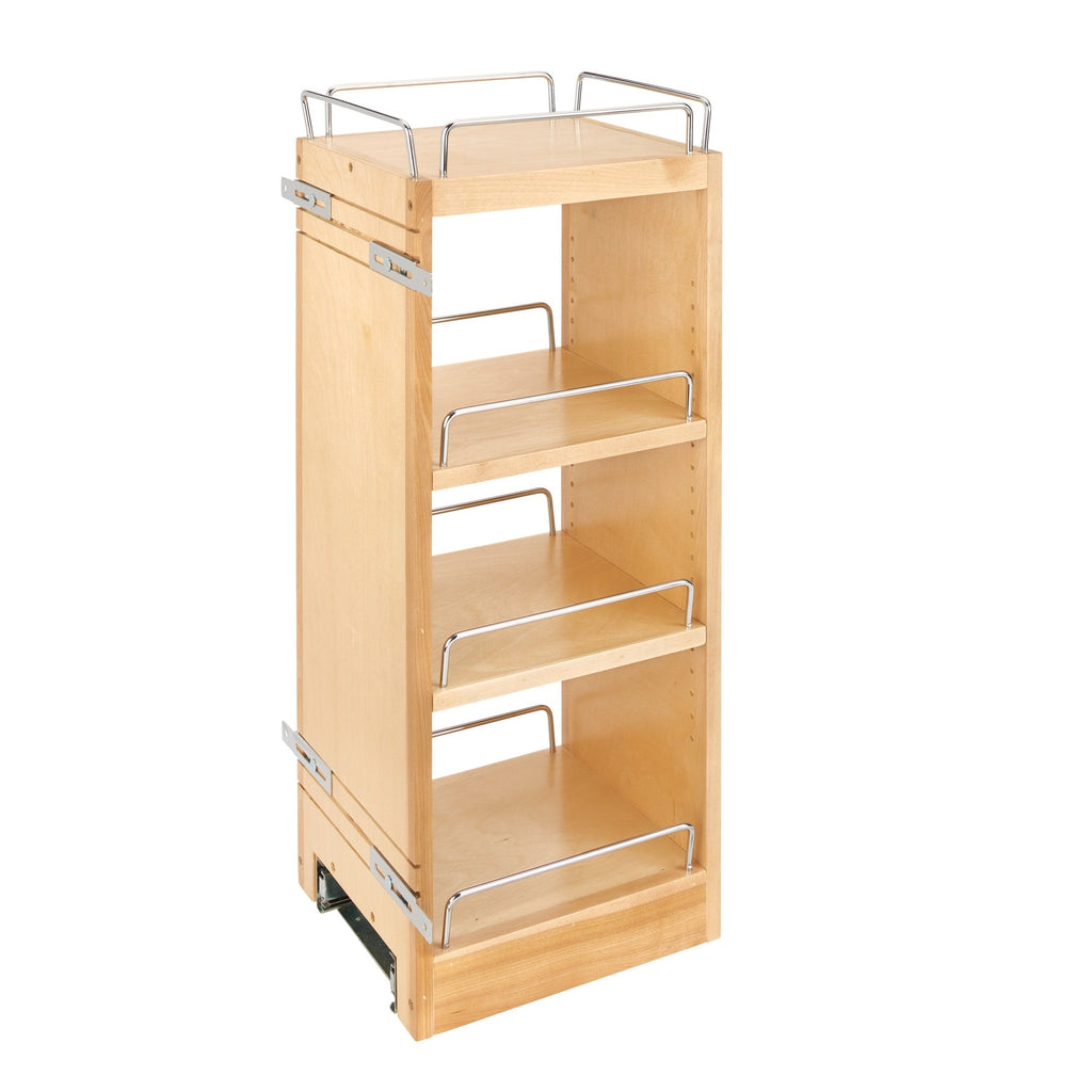 REV-A-SHELF 448-BBSCWC Series Natural Maple Five Shelf Pullout w/ Soft-Close