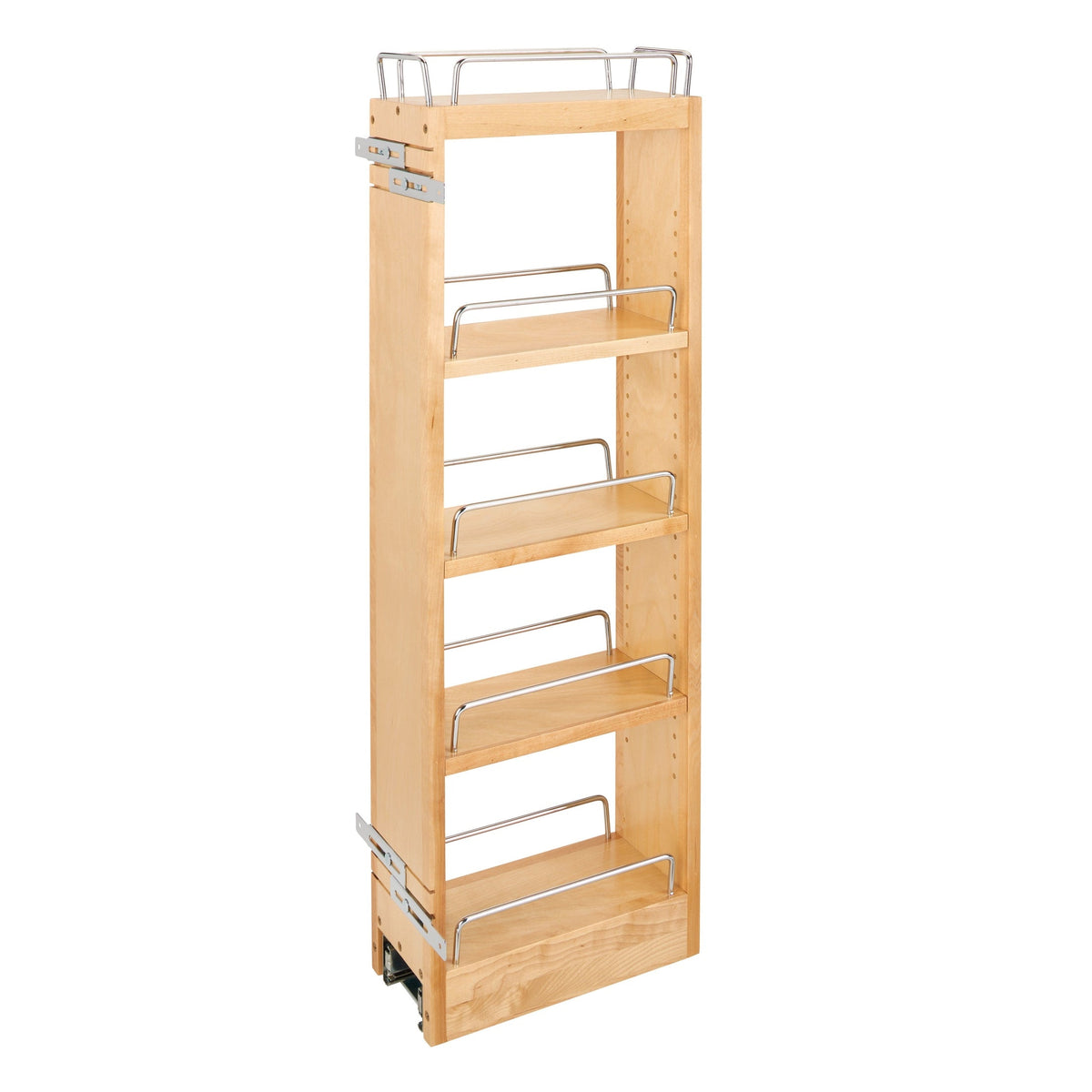 REV-A-SHELF 448-BBSCWC Series Natural Maple Five Shelf Pullout w/ Soft-Close
