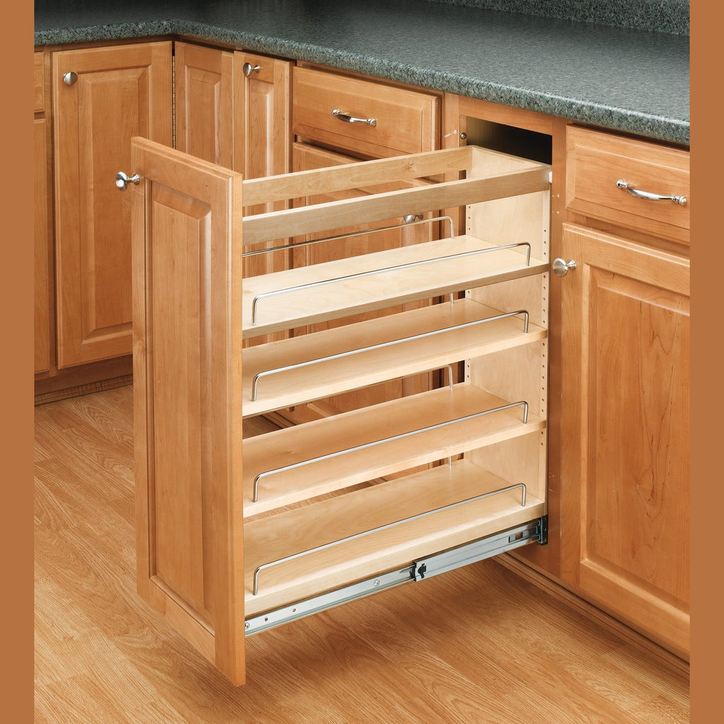 REV-A-SHELF 448-BC Series Pullout Wood Base Cabinet Organizer