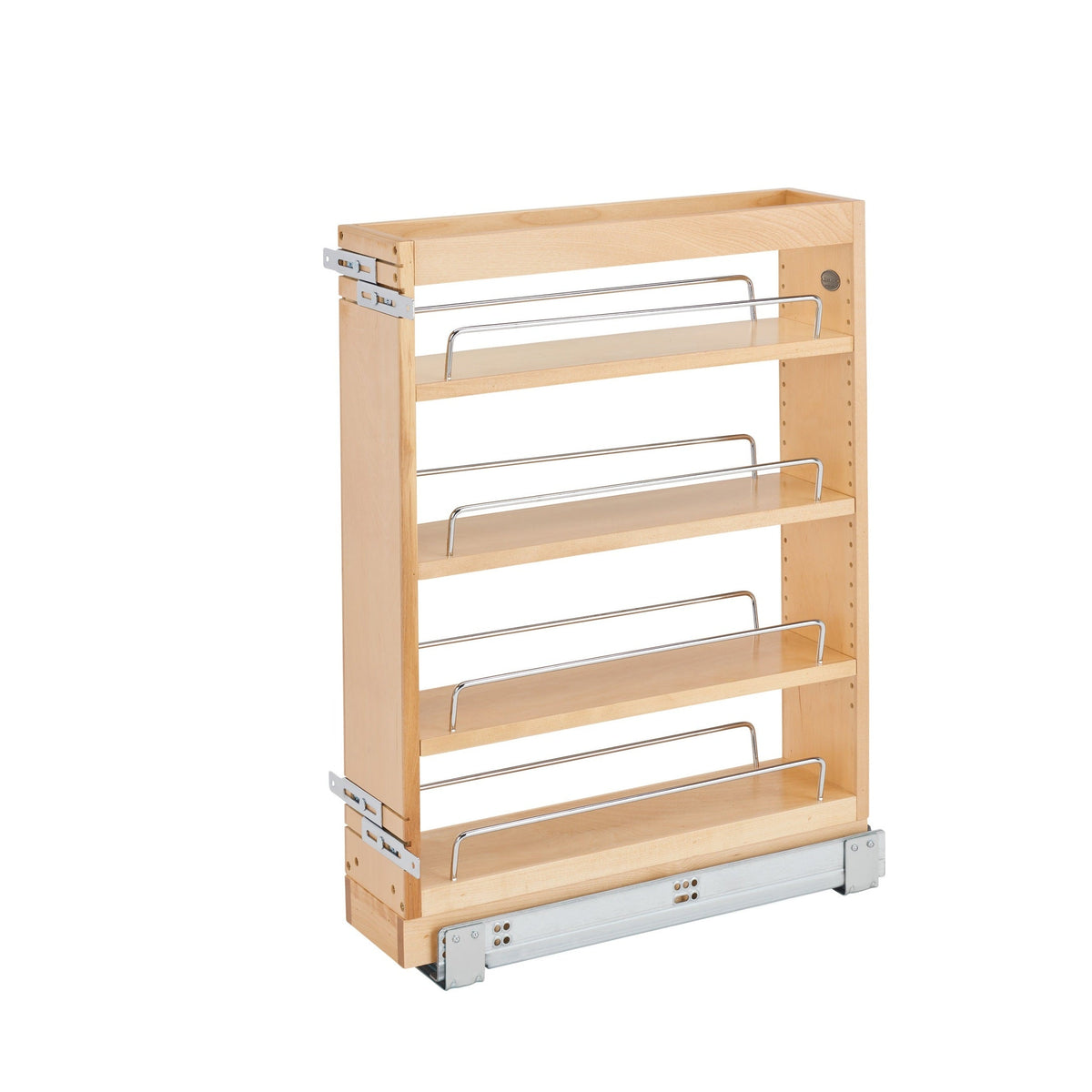 REV-A-SHELF 448-BC19SC Series Maple Pullout Organizer w/ BLUM Soft-Close for Vanity Base Cabinets