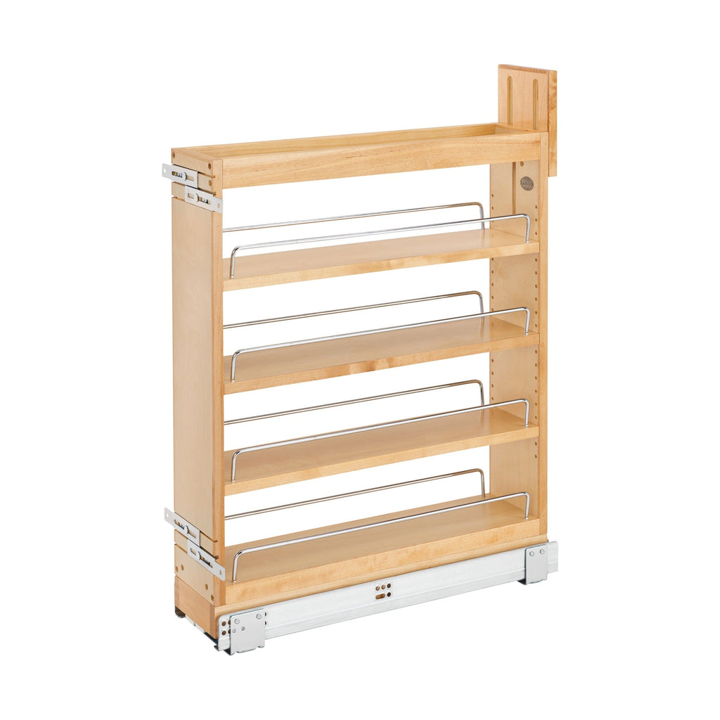 REV-A-SHELF 448-BCSCSD Series Pullout Wood Base Cabinet Organizer w/ BLUMOTION Soft-Close Slides and SERVO-DRIVE