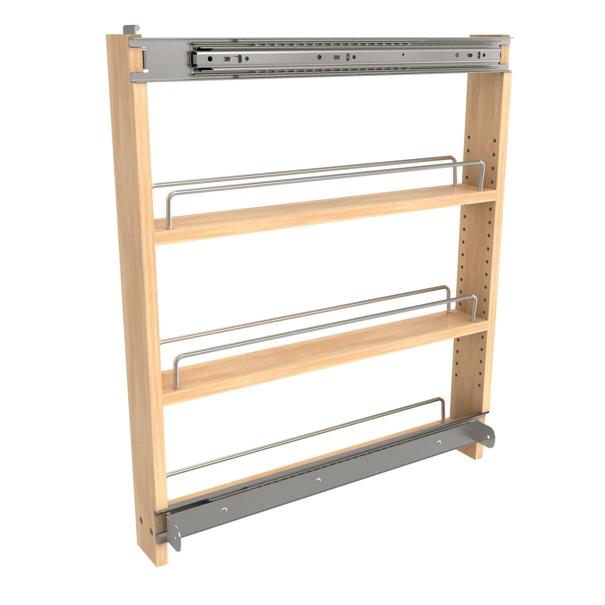REV-A-SHELF 448-BSKS-3C 3" Spice Holder Sidekick 448 Accessory w/ Full-Extension Ball-Bearing Slides