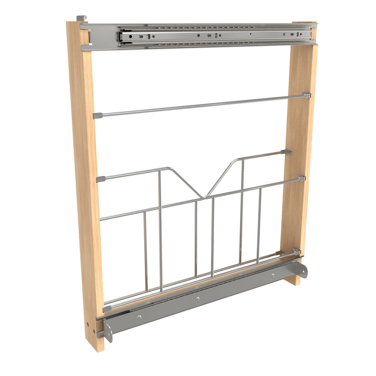 REV-A-SHELF 448-BSKT-3C 3" Tray Holder Sidekick 448 Accessory w/ Full-Extension Ball-Bearing Slides
