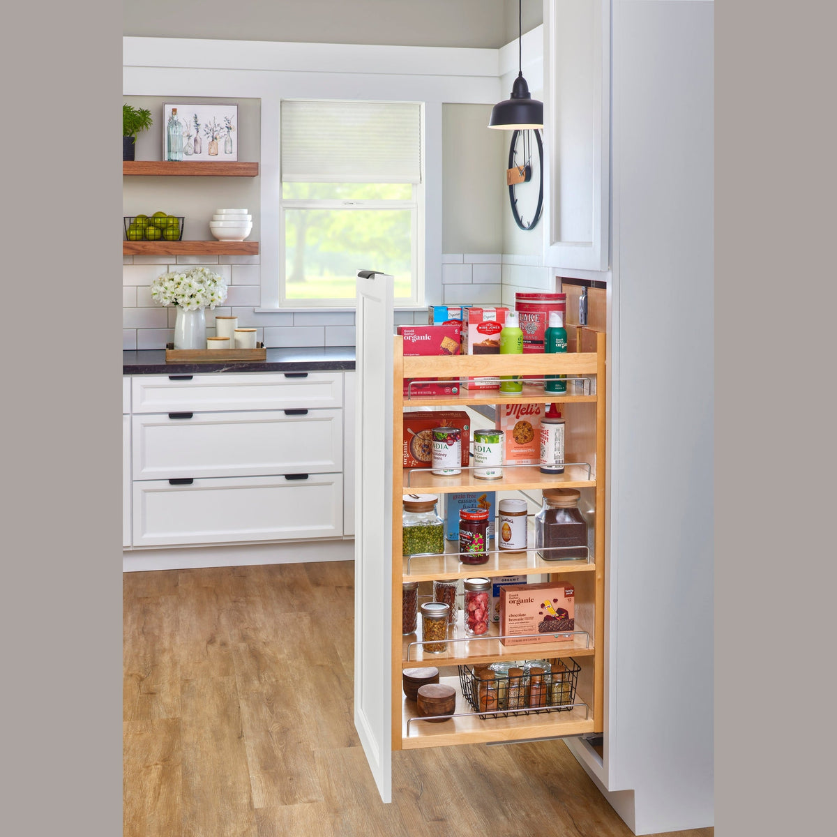 REV-A-SHELF 448-TPF Series Tall Cabinet Pullout w/ Fulterer Soft-Close Slides