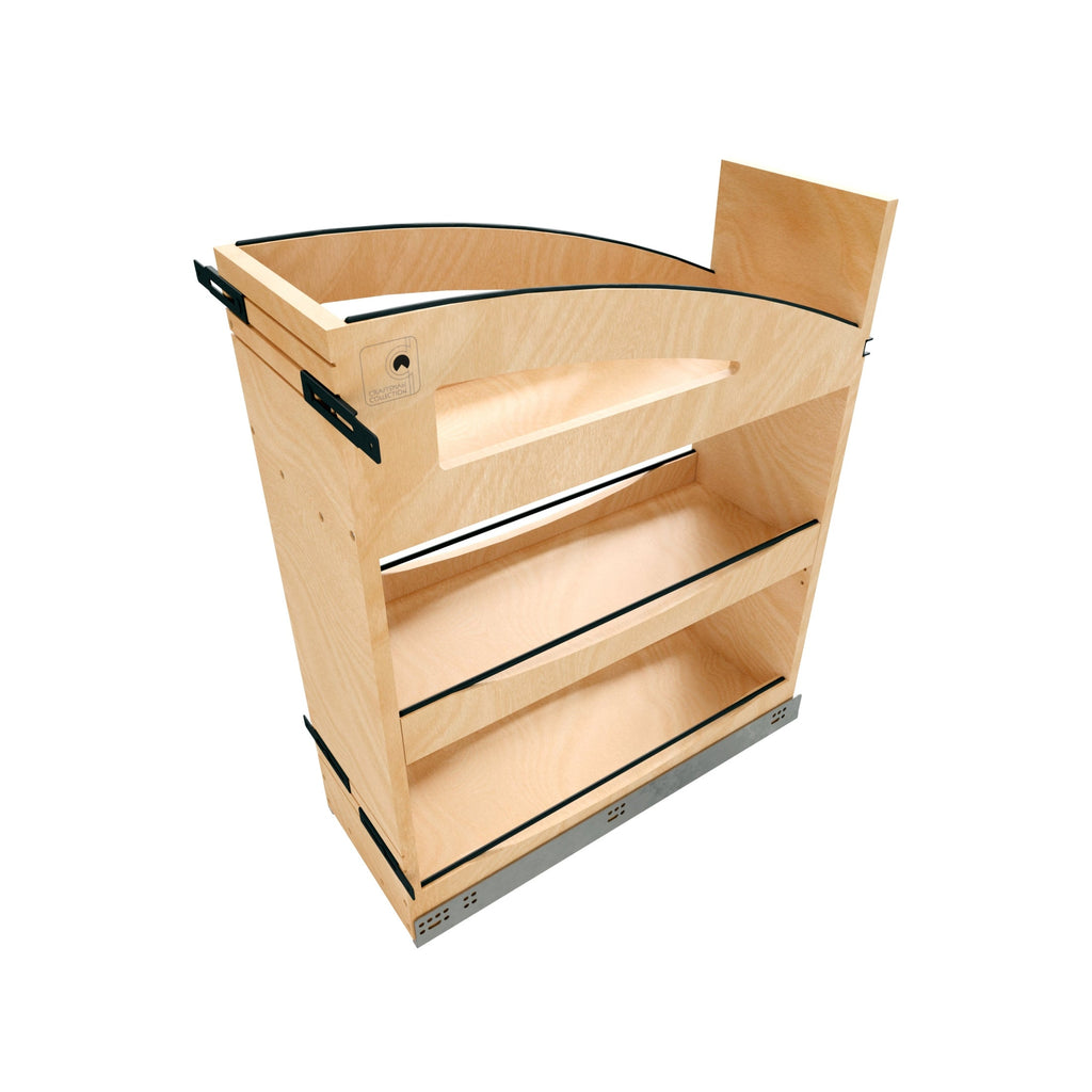 REV-A-SHELF 448CC Series Craftsman Collection Solid Maple Pullout Organizer w/ BLUM Soft-Close