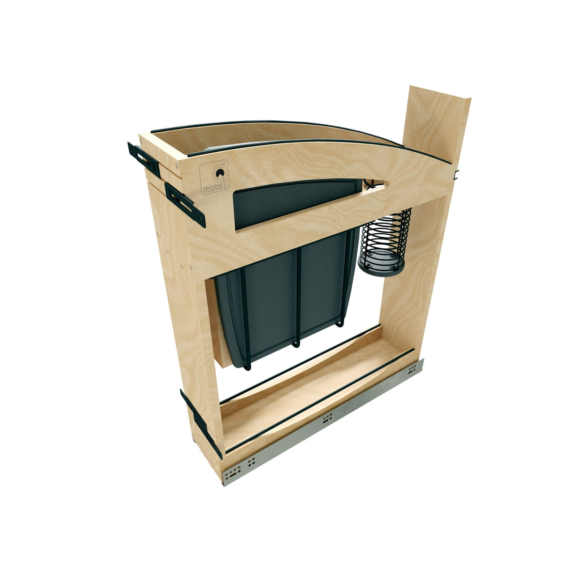 REV-A-SHELF 448KBCC Series Craftsman Collection Solid Knife Block Pullout Organizer w/ BLUM Soft-Close