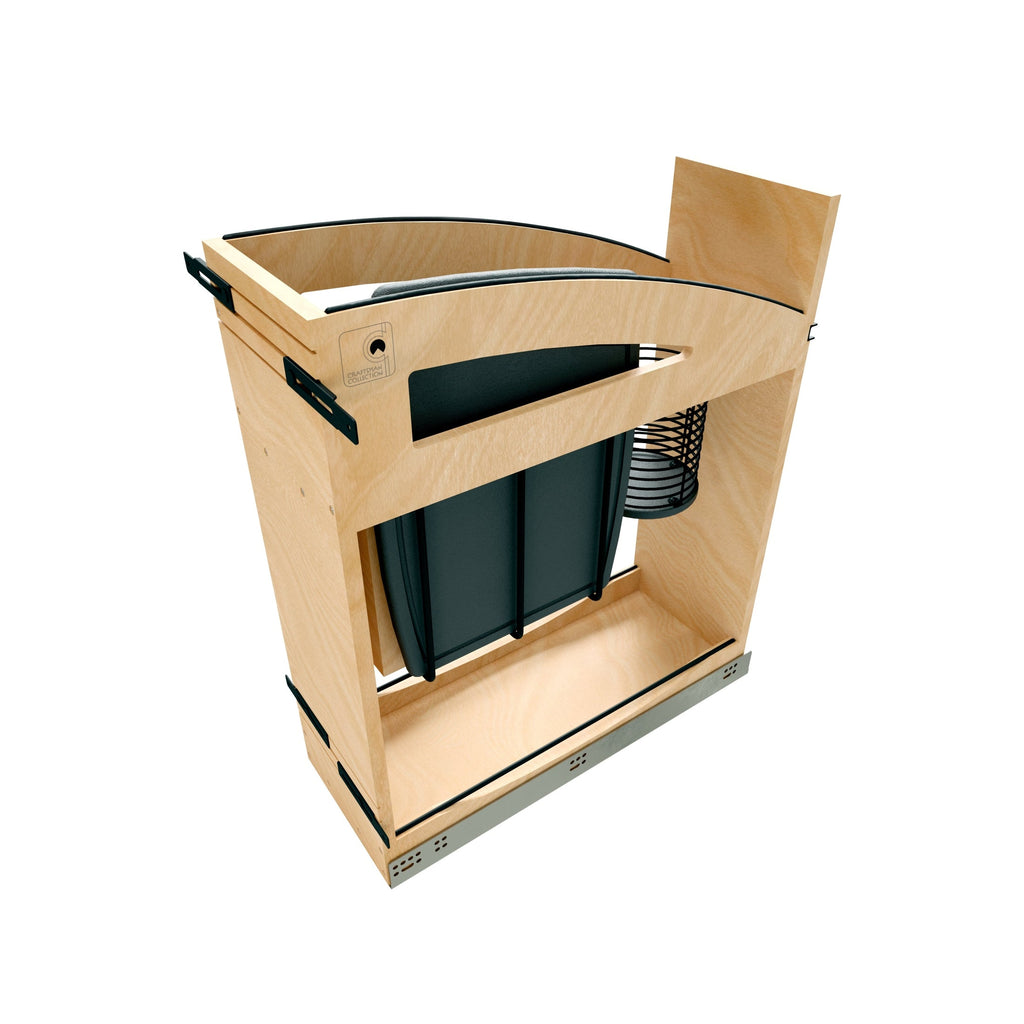 REV-A-SHELF 448KBCC Series Craftsman Collection Solid Knife Block Pullout Organizer w/ BLUM Soft-Close