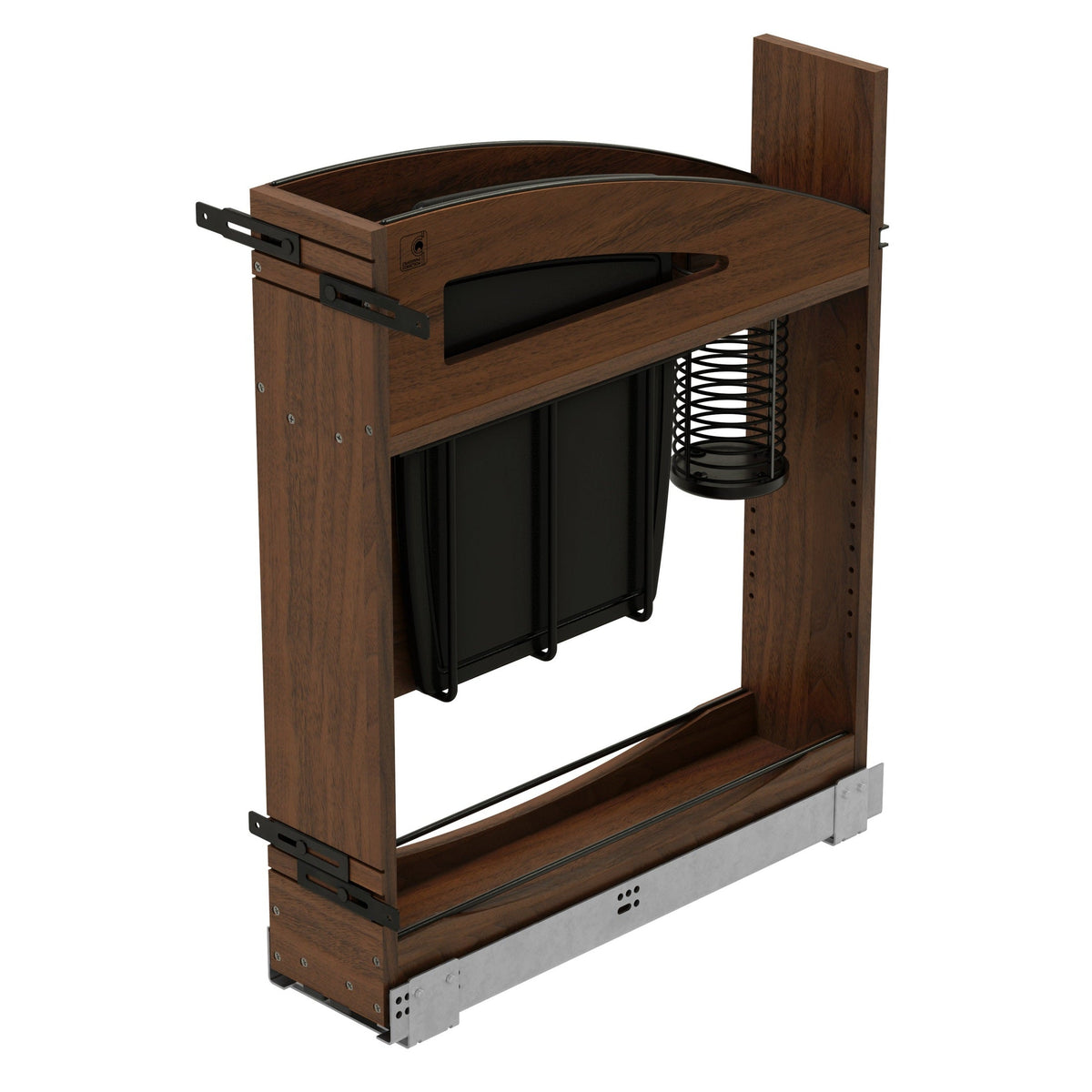 REV-A-SHELF 448KBCC Series Craftsman Collection Solid Knife Block Pullout Organizer w/ BLUM Soft-Close