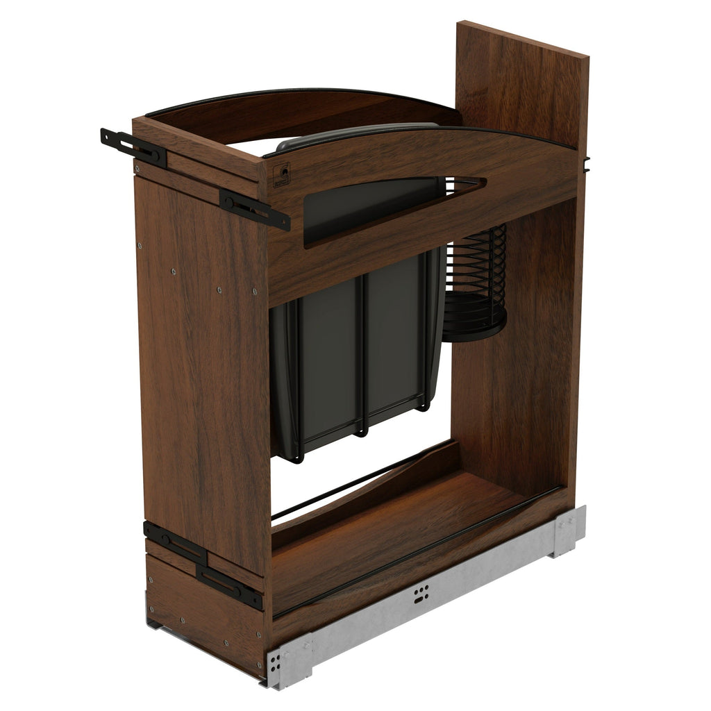 REV-A-SHELF 448KBCC Series Craftsman Collection Solid Knife Block Pullout Organizer w/ BLUM Soft-Close