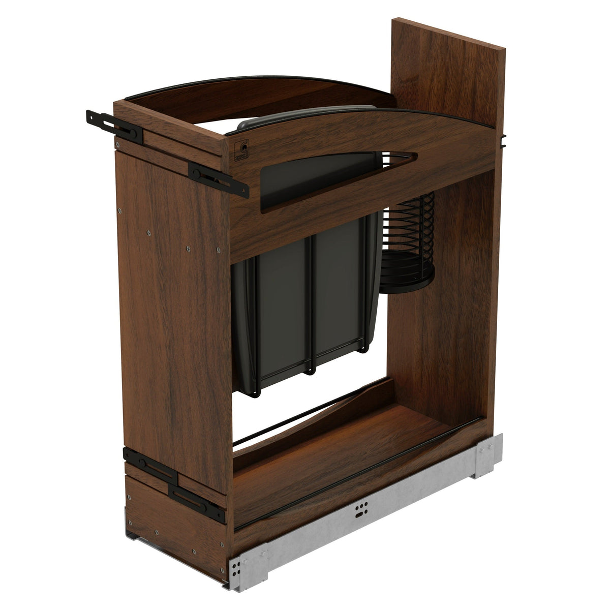 REV-A-SHELF 448KBCC Series Craftsman Collection Solid Knife Block Pullout Organizer w/ BLUM Soft-Close