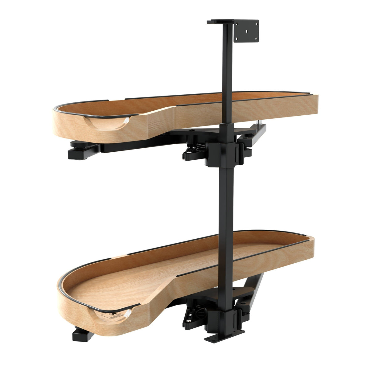 REV-A-SHELF 487CC Series Craftsman Collection Two-Tier Girasolo w/ Soft-Close Blind Corner Organizer