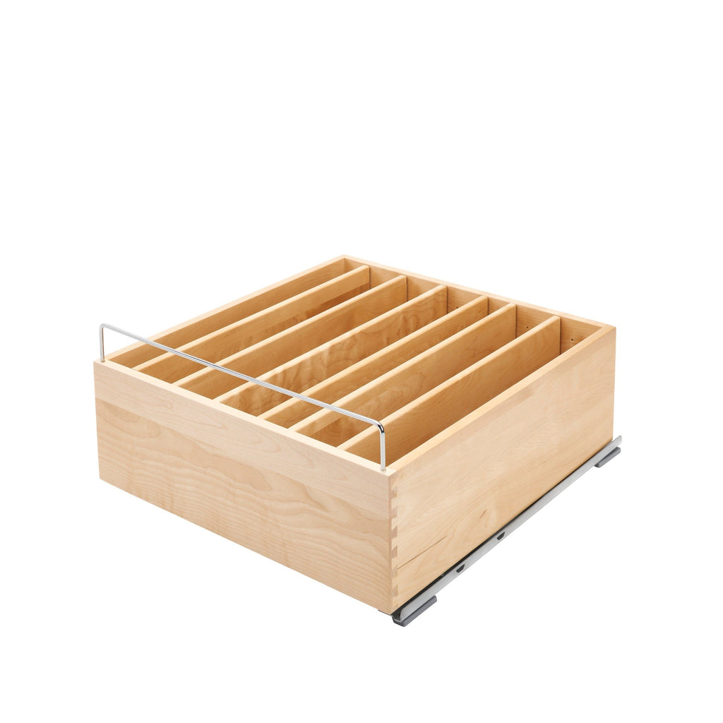 REV-A-SHELF 4CDS Series Wood Base Cabinet Deep Casserole Dish Organizer w/ BLUM Soft-Close Slides