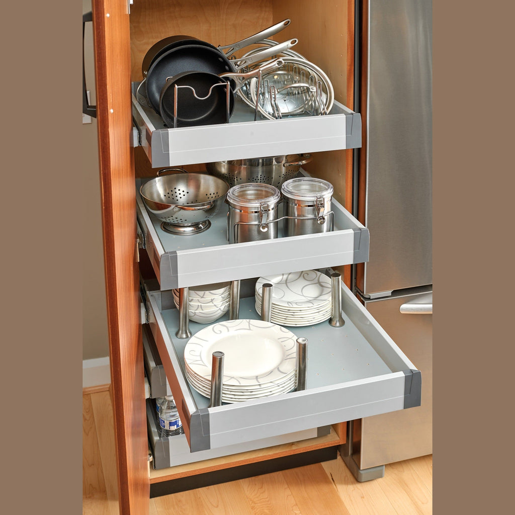 REV-A-SHELF 4DPBG Series Wood Trim-to-Fit Drawer Peg Board Insert with Vinyl Coating