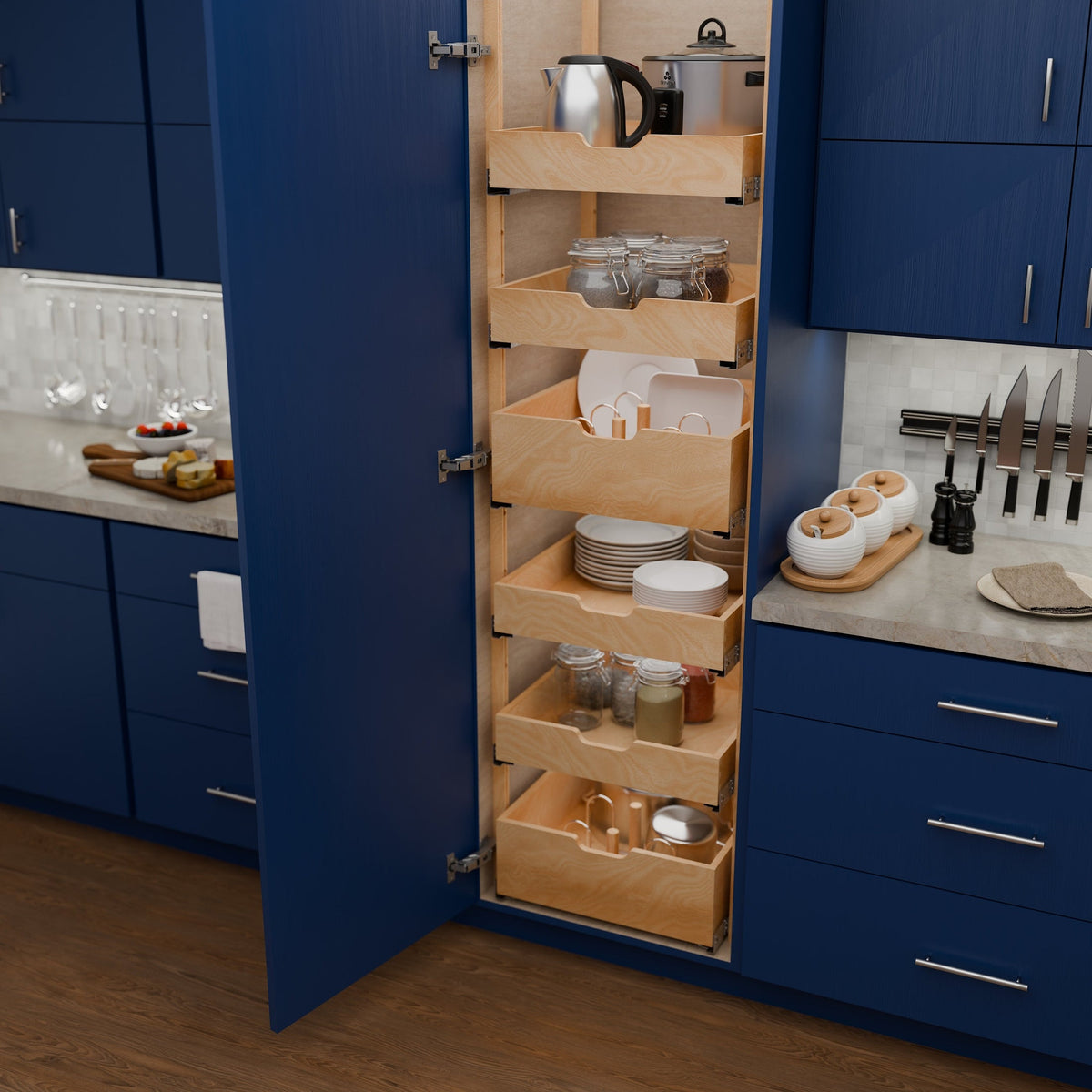 REV-A-SHELF 4PIL-SET Series  Wood Pilaster Uprights and Pilaster Hardware sets