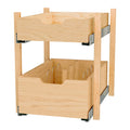 REV-A-SHELF 4PIL-KIT Series Natural Maple Pilaster Kit w/ BLUM Soft-Close for Drawer/Door Base (1) Standard and (1) Tall Drawer Box, 19-11/16 x 1-1/8" Uprights