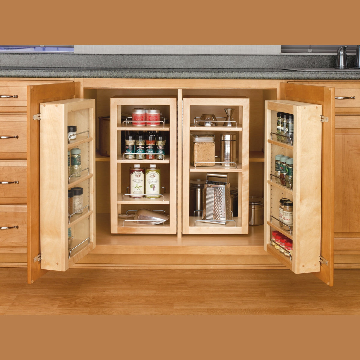 REV-A-SHELF4WBDP18-25 Wood Door-Mount Pantry Unit Only
