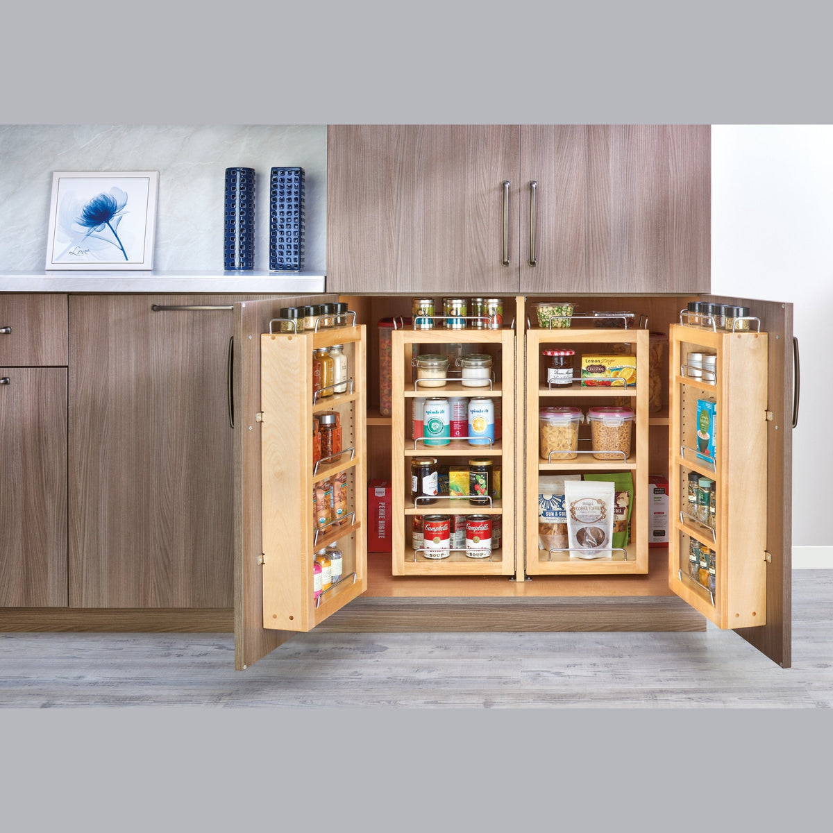 REV-A-SHELF 4WBP18-25-KIT Wood Swing-Out and Door-Mount Pantry Kit