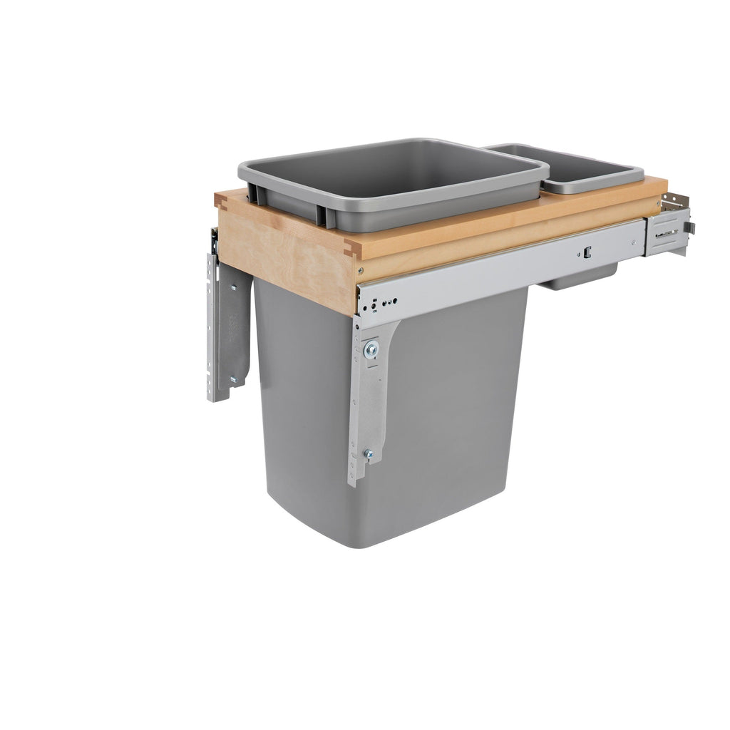 REV-A-SHELF Wood Top Mount Pullout Waste Container w/ Soft-Close (4WCTM)