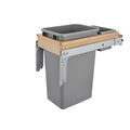 REV-A-SHELF 4WCTM Series Wood Top Mount Pullout Waste Container w/ Soft-Close