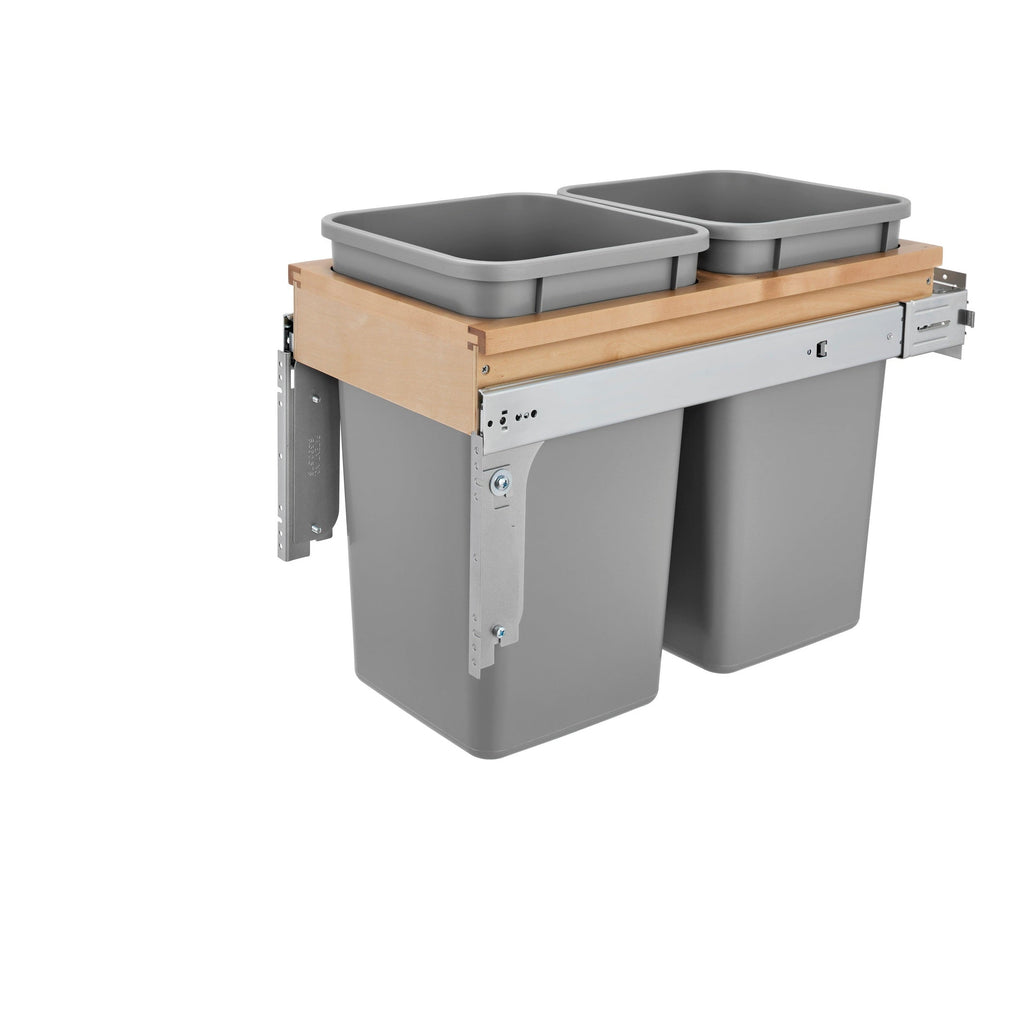REV-A-SHELF Wood Top Mount Pullout Waste Container w/ Soft-Close (4WCTM)