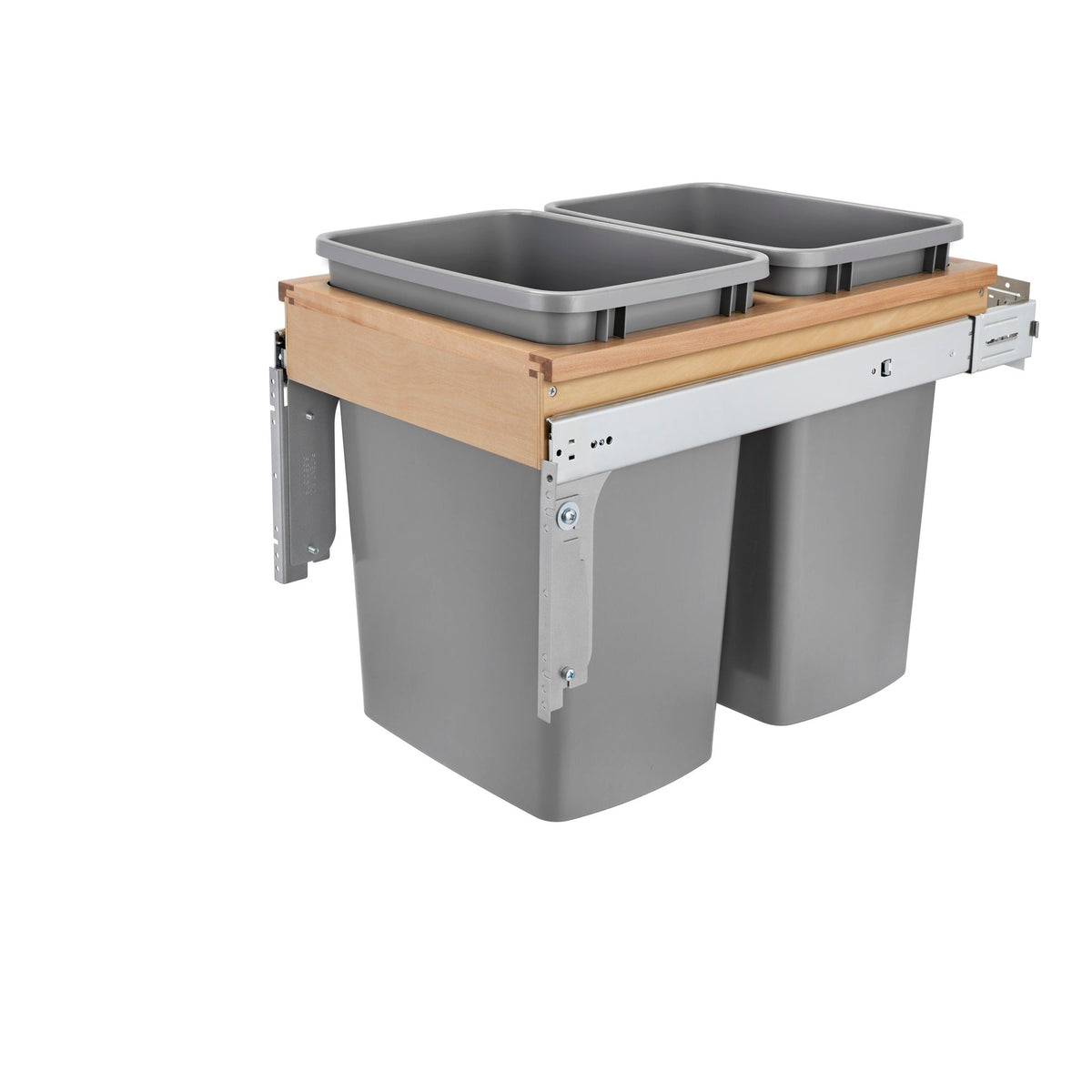 REV-A-SHELF 4WCTM Series Wood Top Mount Pullout Waste Container w/ Soft-Close