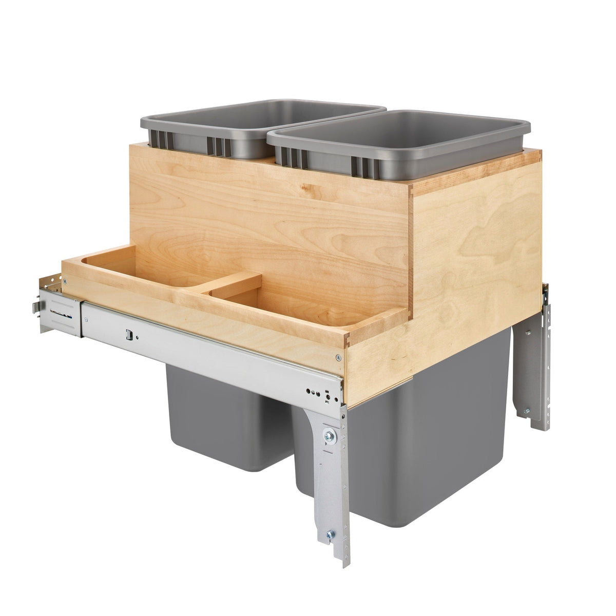 REV-A-SHELF Wood Top Mount Pullout Waste Container w/ Soft-Close (4WCTM)