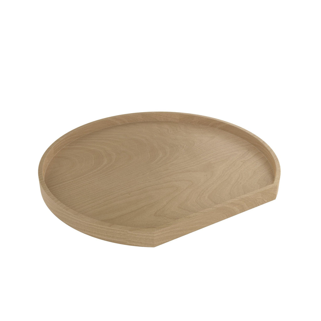 REV-A-SHELF 4WLS201-BS Series Wood D Shaped Lazy Susans For Corner Wall Cabinets W/Swivel Bearing