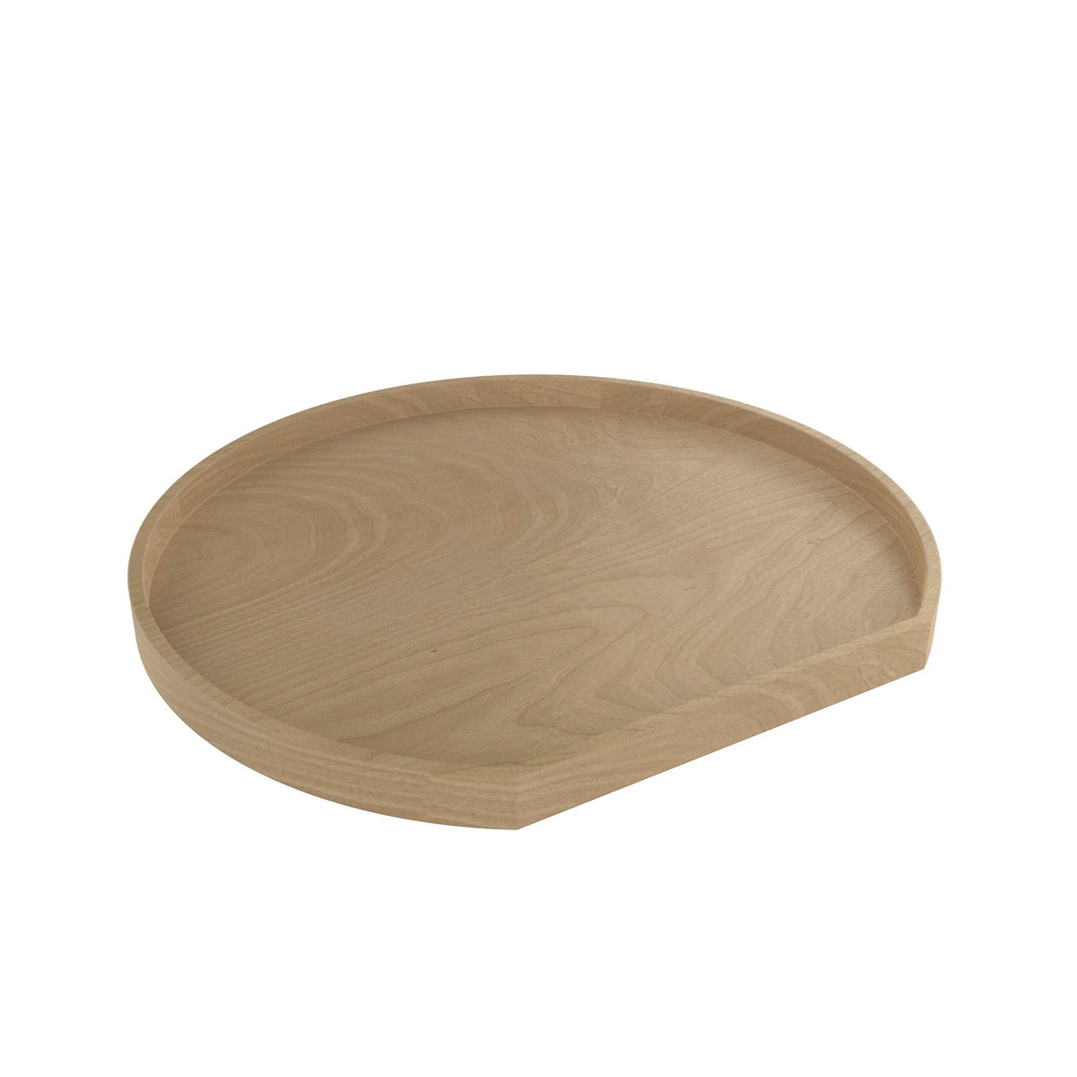 REV-A-SHELF 4WLS201-BS Series Wood D Shaped Lazy Susans For Corner Wall Cabinets W/Swivel Bearing