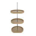 REV-A-SHELF 4WLS273-20-536 20 Maple D Shaped 3 Shelf Lazy Susan For Corner Wall Cabinets